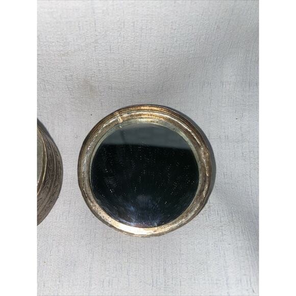 Vintage Japanese Silver Round Box with Painted Geisha on the Lid - Picture 4 of 10